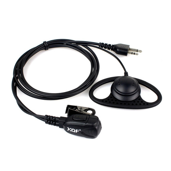 D-Shape Radio Earpiece Headset PTT MIC Microphone for Midland Radios Walkie Talkie C2065A Fshow