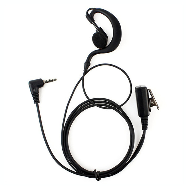 Black 1 PIN PTT MIC Earhook Radio Earpiece Headset for YAESU Radio VX-2R/3R/5R/160 FT TSP Walkie Talkie C1043A