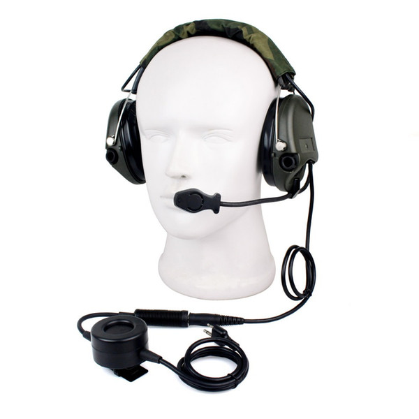 New Tactical H60 Noise Reduction Headset Noise Canceling Electronic Sound Pickup for icom 2-way Radios C2101A