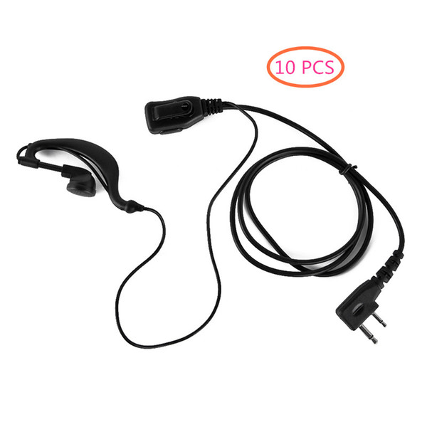 10PCS Ear Hook Lapel PTT Earpiece earphone microphone For Icom two way radio IC-V8 IC-V80 IC-V80E IC-V82 IC-U82 IC-V85