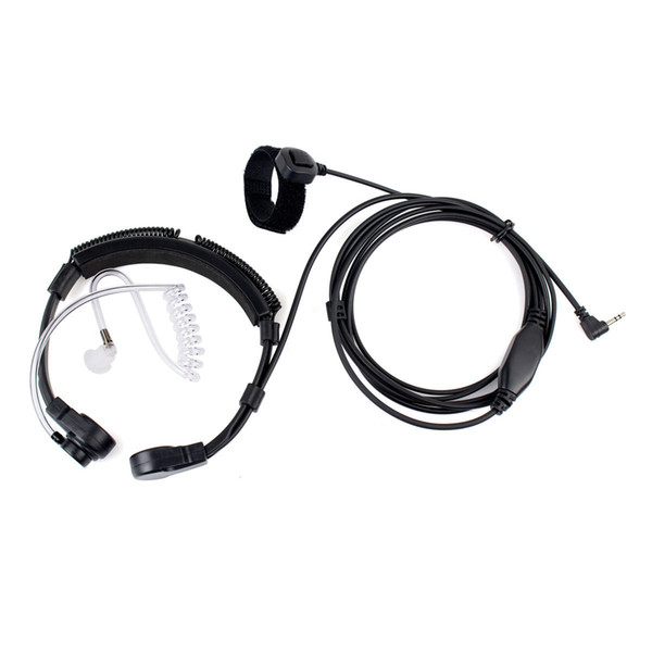 10X1Pin PTT Throat MIC Covert Acoustic Tube Earpiece Headset for Motorola Radio