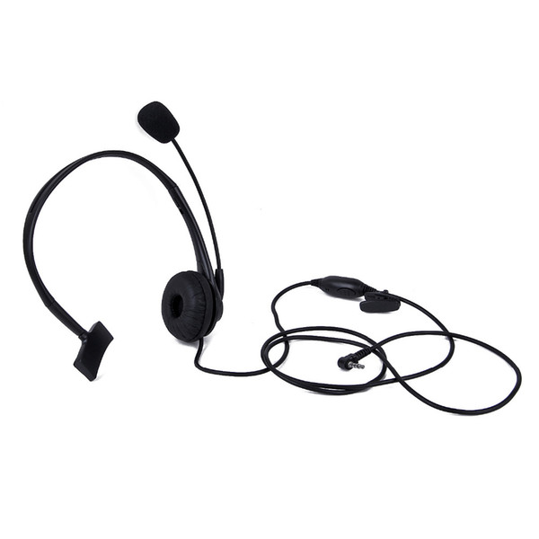 Black 1 pin 3.5mm Y Head Microphone Headset for Yaesu Vertex Radio VX-1R, VX-2R, VX-3R, VX-5R etc