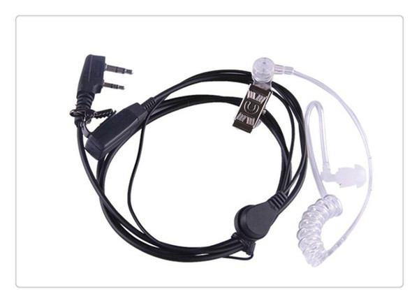 2 wire two way radio Surveillance kit earpiece acoustic tube earphone mic headset for Kenwood for Baofeng TK-270G,TK-272, K-272G