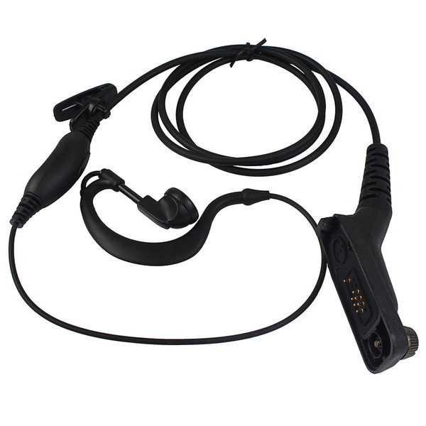 116cm G-shape PU wire Ear-hook Microphone Earpiece for Motorola XPR6550 DP4801