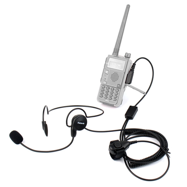 2 Pin Earpiece Mic Finger PTT Headset for Kenwood BAOFENG UV-5R 777 888s Top MD