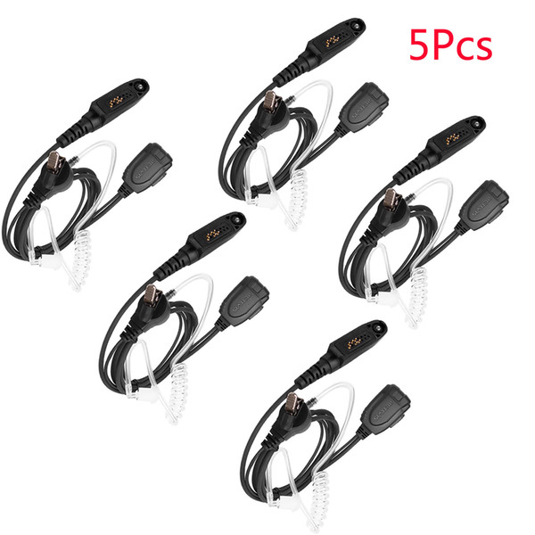 5X Retevis Air Acoustic Tube Earpiece for IP67 Dual Band DMR RT82 Two-Way Radio