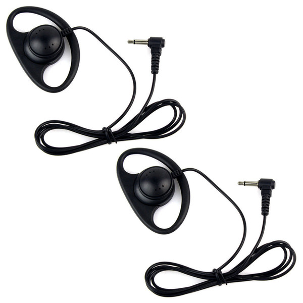 2X Listen Only Soft Rubber Earpiece Headset W/3.5mm Jack for Walkie Talkie Best