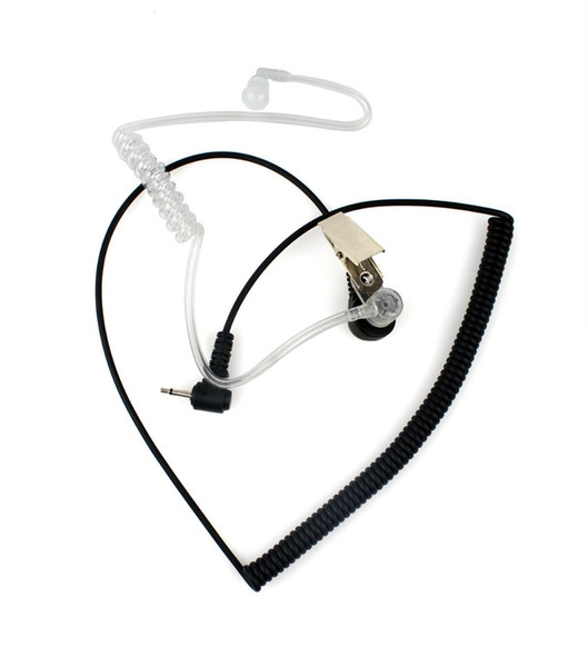 Wholesale-2.5mm Listen Only Acoustic Tube Earpiece for Speaker MiC Walkie talkie CB Ham Radio C0018A Fshow