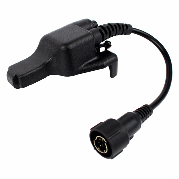 Wholesale-Hot MINI DIN Plug 6 pin Connect Throat Vibration MIC for Motorola Radio HT1000 MTS2000 MTX838 XTS1500 MT2000 J6358A