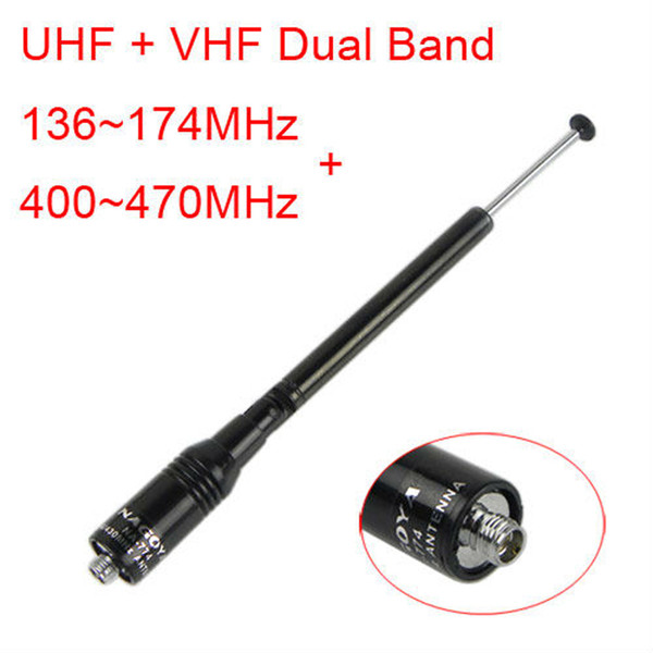 2018 Dual Band Interphone Telescopic Interphone antenna for BF-UV NA-774 Antenna SMA Male UHF 400-470MHz Interphone whole section dedicated