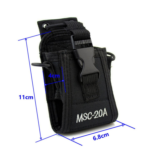 Portable walkie talkie leather case MSC-20A two way radio bag for BAOFENG UV-5R UV-82 UV-8D Wouxun walkie talkie nylon case