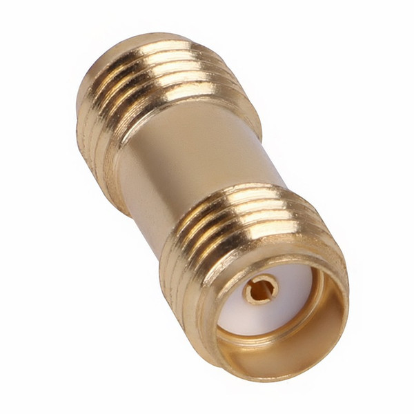 RF Connector SMA Female to SMA Female For Two Way Radio SMA-F to SMA-F Antenna Adaptor Golden Color cb radio antena SMA