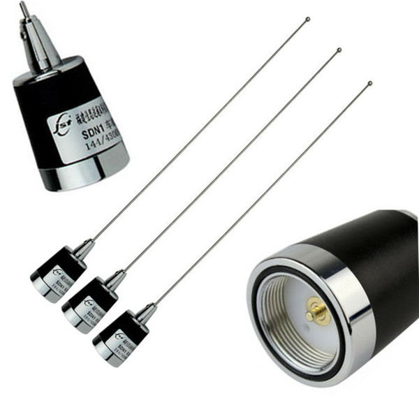 3pcs Silver SDN1 NMO Dual Band 144/430MHz 100W Mobile Ham Car Radio Antennas Top