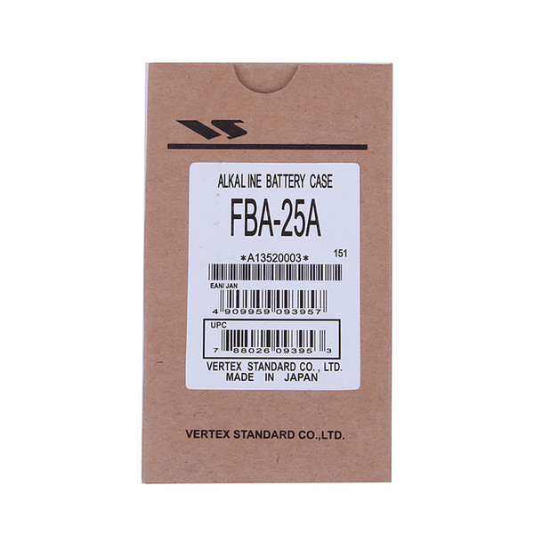 FBA-25A battery case box for YAESU /VERTEX STANDARD FT60R,VX168,VX160,VX418,VX410,VX120,VX127,VX428HX370S,HX270 Free shipping