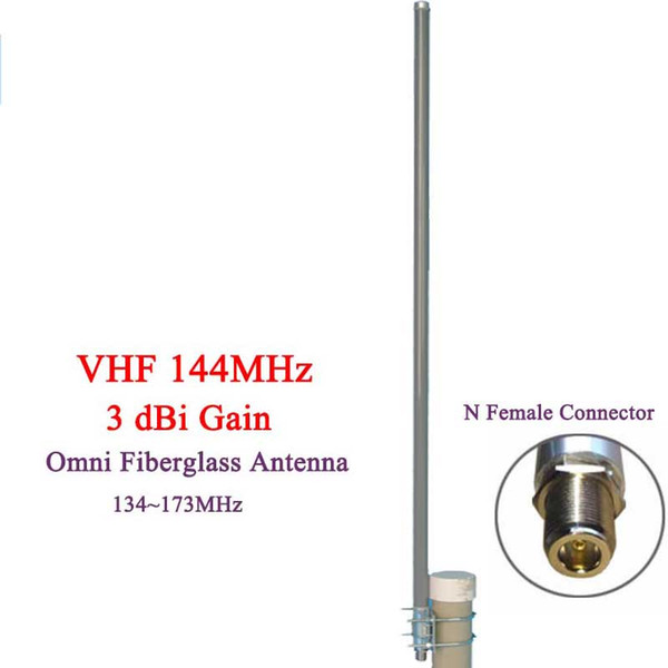 144MHz 3dBi vhf antennna omni fiberglass antenna 134-174MHz for outdoor antenna walkie taklie