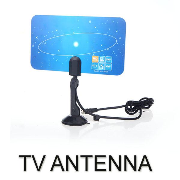 HOT Digital Indoor TV Antenna HDTV DTV HD VHF UHF Flat Design High Gain US Plug