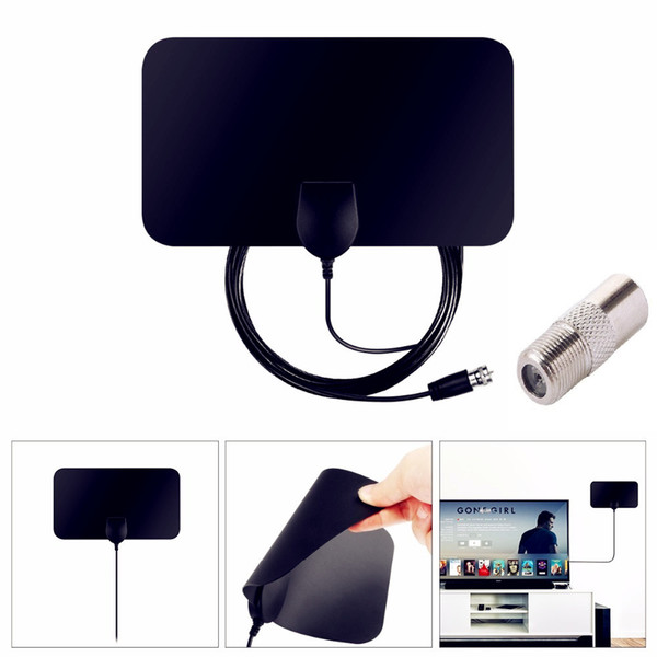 AH-LINK 1080P Indoor TV Antenna Digital HDTV Antenna Amplified 50 Mile Range 4K VHF-H/UHF DVB-T DVB-T2 Surf TV Aerial Radius