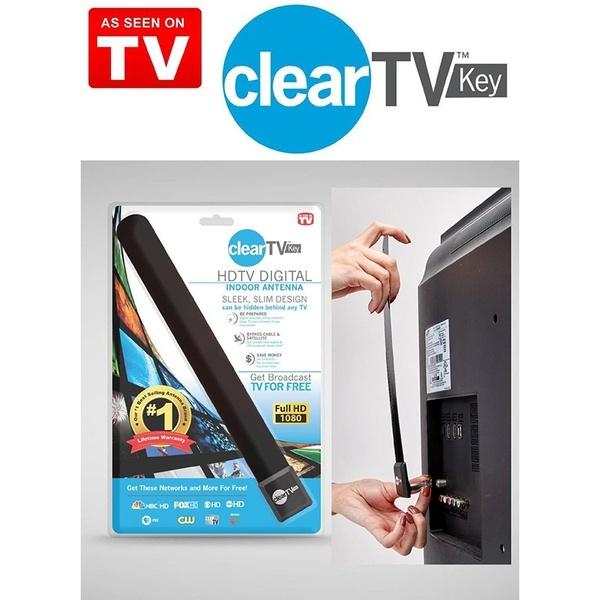 TOP Clear TV Key High Definition Free TV Digital Indoor Antenna 1080p Ditch Cable See in TV Crystalhousee Gift