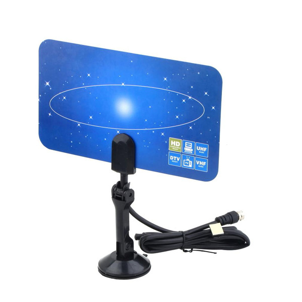 Digital Indoor TV Antenna HDTV DTV Box Ready HD VHF UHF Flat Design High Gain