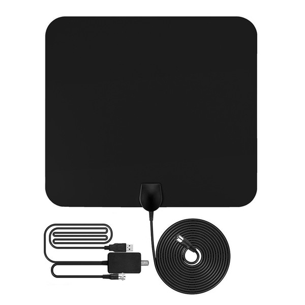 1080P Antena Digital HDTV Antenna 50 Miles Range Indoor Flat TV Antenna With USB Powered Signal Amplifier