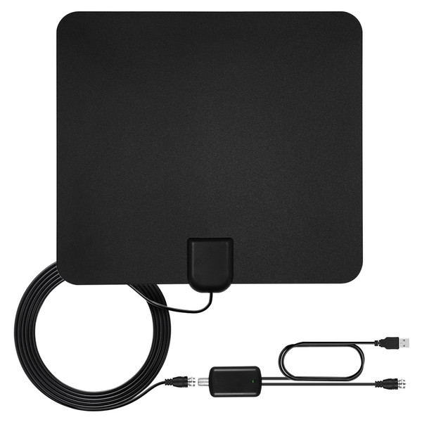 Digital HDTV Antenna TV Signal Reception Amplifiers for TV, Multi-directional design pulls in signal from all directions