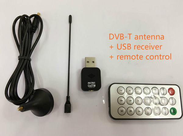 Mini digital TV receiver USB digital TV stick, digital video broadcast video recording, dvb-t antenna + receiver + remote control