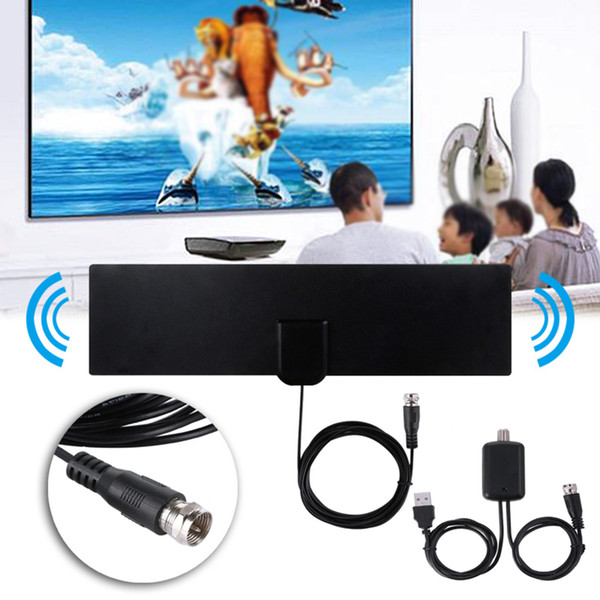 80 Miles Digital Indoor HD TV Antenna with Signal Amplifier TV Radius Surf Fox Antennas Freeview Antena DVB-T2