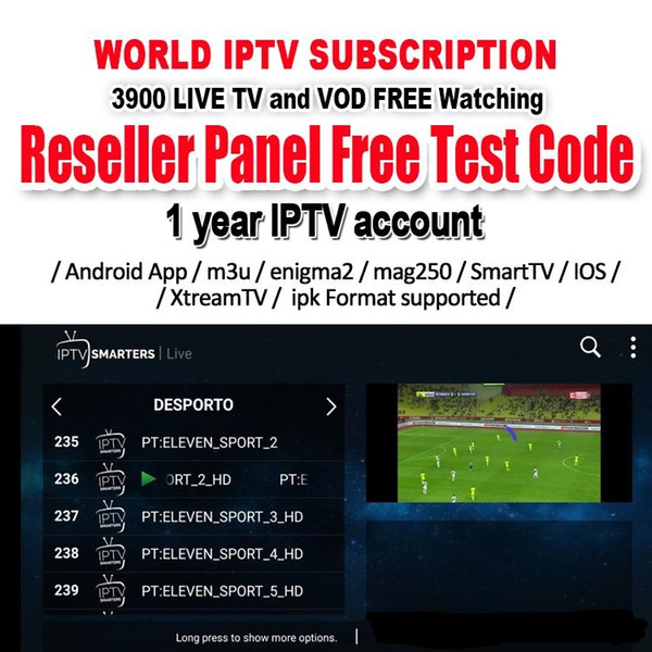 1 year 4000 Channels IPTV Europe Arabic French Germany IPTV subscription code LiveTV for M3U MAG254 Android Smart TV