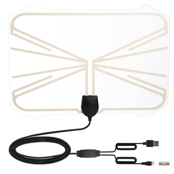 1080P Digital TV Antenna Indoor with USB Powered Amplifier 50 Miles Long Range HDTV Antenna