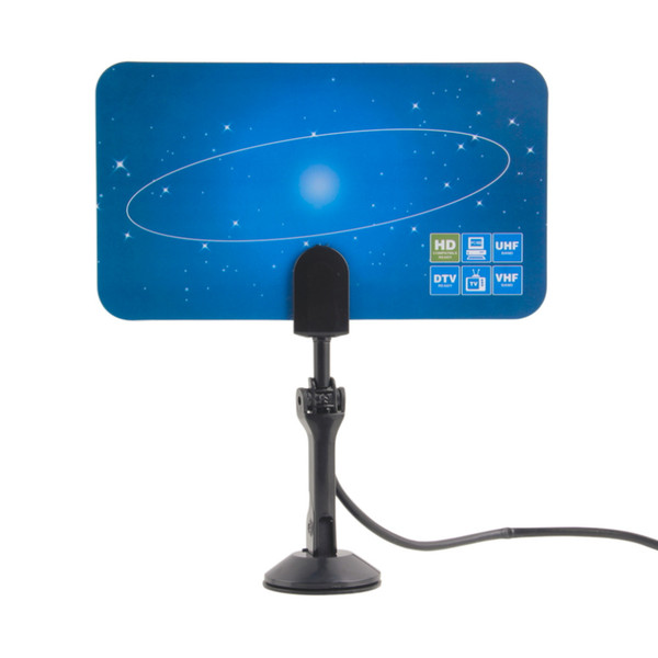 1pcs HDTV DTV VHF UHF PC NB Flat Digital Indoor HD TV High Gain Antenna 1080 i P Promotion