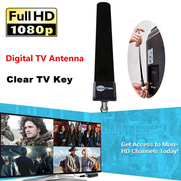 Clear TV Key Digital Indoor HDTV Free TV Antenna Fire Stick Antena Television Antennas 1080P Ditch Cable on TV Satellite US r30