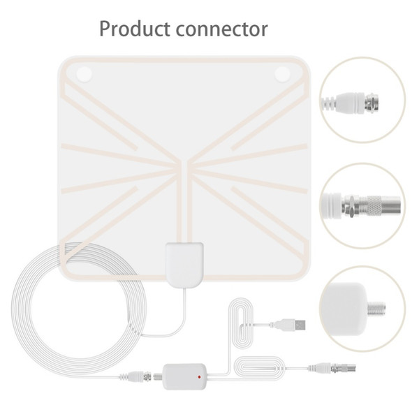 Indoor Amplified TV Antenna 50 Miles Range HDTV DTMB ATSC ISDB-T DVB-T Indoor Antenna