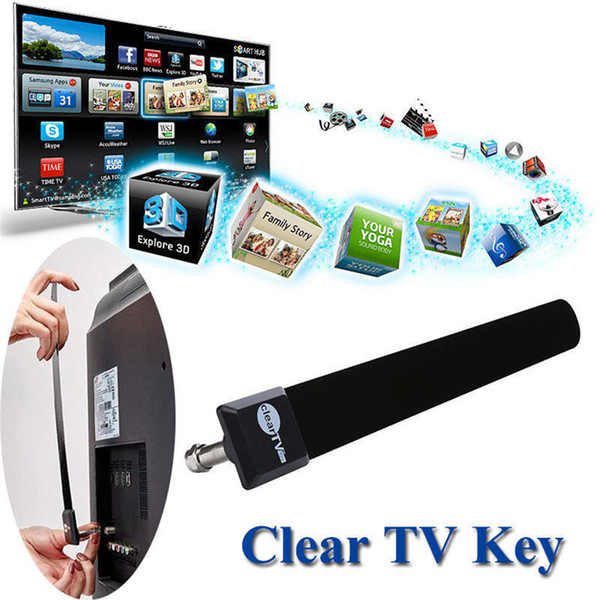 Clear TV Key Digital Indoor HDTV Free TV Antenna Fire Stick Antena Television Antennas 1080P Ditch Cable