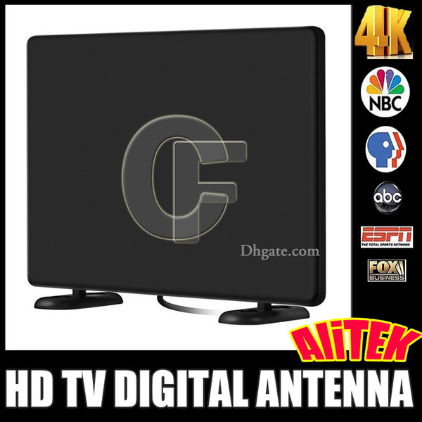 Amplified TV Signals HDTC Antenna AliTEK Digital HDTV Antenna Indoor 120+ Miles High Reception Easy Installation For TV 4K 1080P Channels