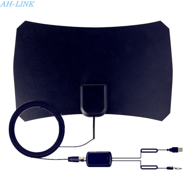 AH-LINK 150 Miles 30db Indoor FreeviewTV antena Digital HDTV radius Aerial Surf HD with Signal Amplifier TV Booster VHF radio Antennas