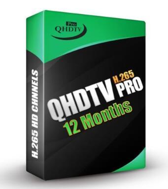 QHDTV pro with 1 Year IPTV Subscription code H.265 Channels Full HD For Android TV Box Dutch Belgium French