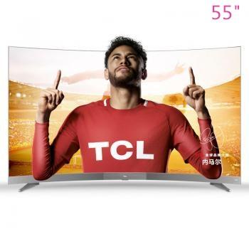 TCL 55-inch high-end Curved surface 4K slim intelligent network LED LCD screen TV hot new products free shipping!