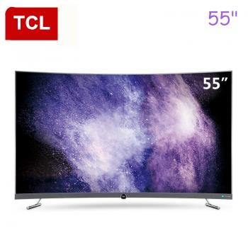 55 inch curved surface ultra-high clear 4K TV, all ecological HDR hot new products free shipping!