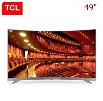 TCL 49 inch 32-core artificial intelligence HDR Curved surface ultra-thin 4K TV super high-definition hot new TV free shipping