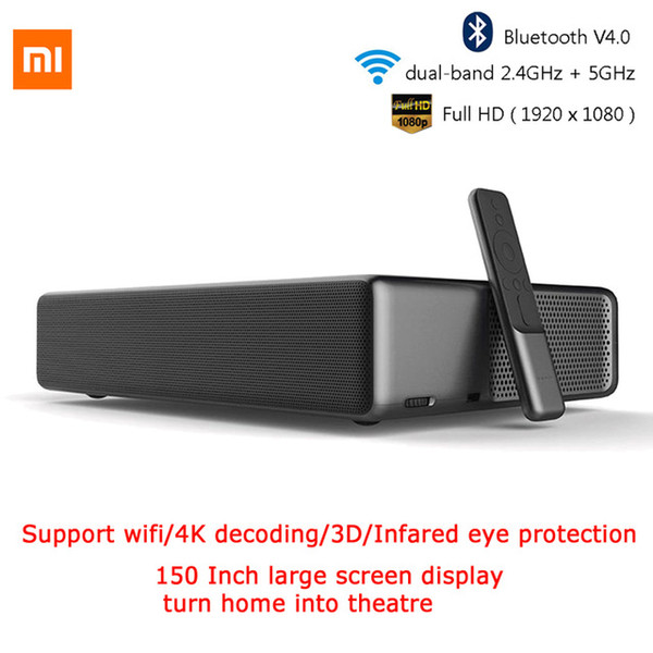 Original Xiaomi Mijia projection laser TV 150 inch 1080 Full HD 4K Wifi 2.4g / 5GHz Bluetooth 4K HD with DOLBY DTS 3D HDR sound