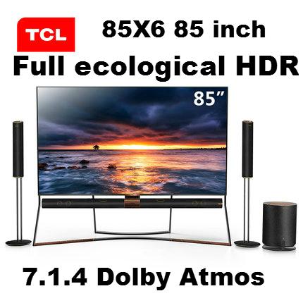 Original TCL 85X6 85 inch Xess Private Cinema Ultra HD 4K Quantum Point TV HDR 7.1.4 Dolby Atmos/12 Channel 360 Panorama DHL Free Shipping