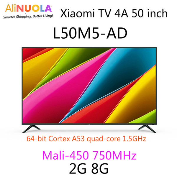 Xiaomi TV 4A 50 inch L50M5-AD 2GB+8GB HDR 4K Ultra HD Smart Network LCD Flat TV Ultra Narrow Frame