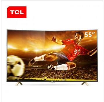 TCL 55 inch curved surface Exclusive Edition viewing king android smart TV the whole ecological HDR true 4K resolution of 3840 * 2160