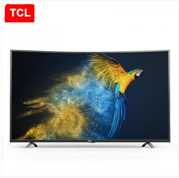 TCL 55 inch curved plate television, 4000R best curvature Original ecological HDR 64 Bit 14-core processor RGB true 4K Ultra HD TV