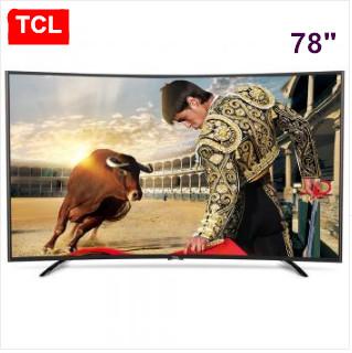 TCL 78 inch Curved surface high color gamut true 4K Smart TV ,12 Nuclear UHD ultra high-definition LCD TV resolution of 3840 * 2160