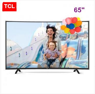 TCL 65-inch high color gamut curve surface 4K HDR smart micro-channel Internet TV decoder 14 core ultra-HD resolution 3840 * 2160