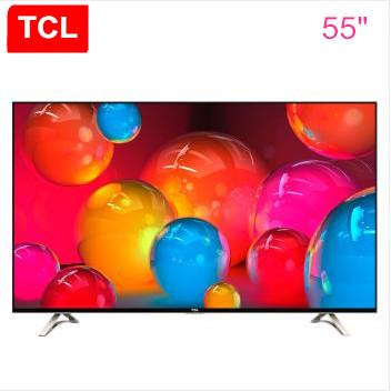 TCL 55-inch 64-bit 21-core RGB true 4K HDR slim LED TV with metal pull aluminum bracket Free Shipping