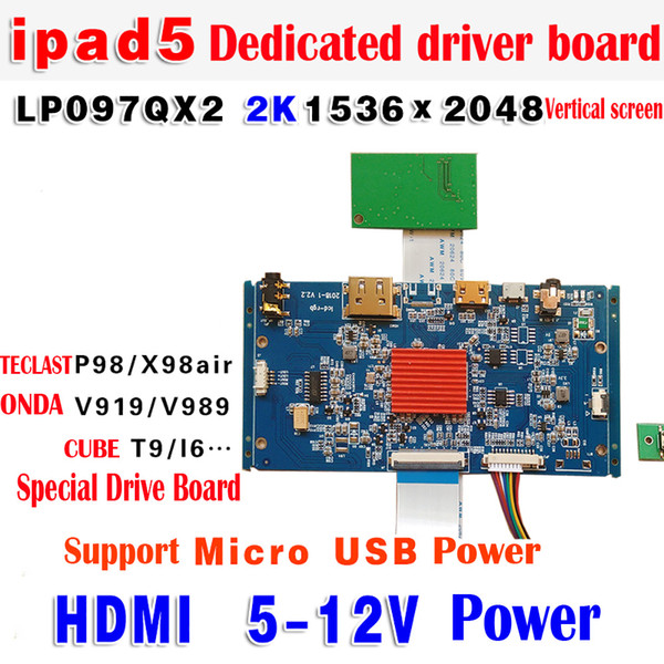 IPAD LCD Driver LP097QX1/2 1536*2048/2048*1536 HDMI Support IPAD 3/4/5/6 LCD