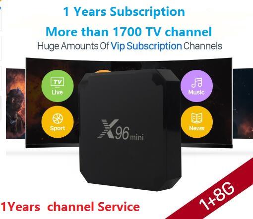 1year IUDTV iptv with X96mini tv box includingArabic Spain French Germany Italy Netherland Sweden Portugal channels