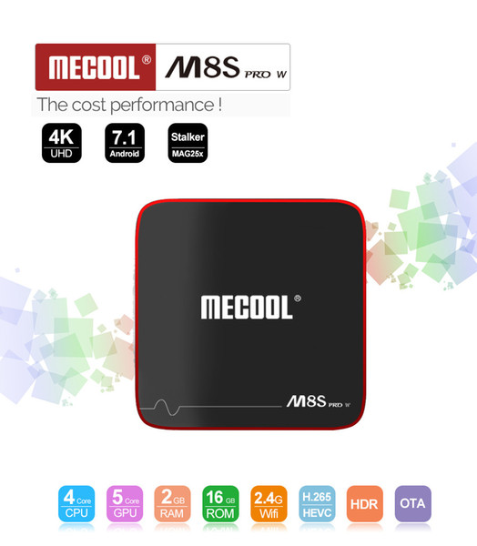 M8S PRO W Amlogic S905W IPSTB Android 7.1 2G 16G 4K UHD HDMI Voice Control TVBOX DHL